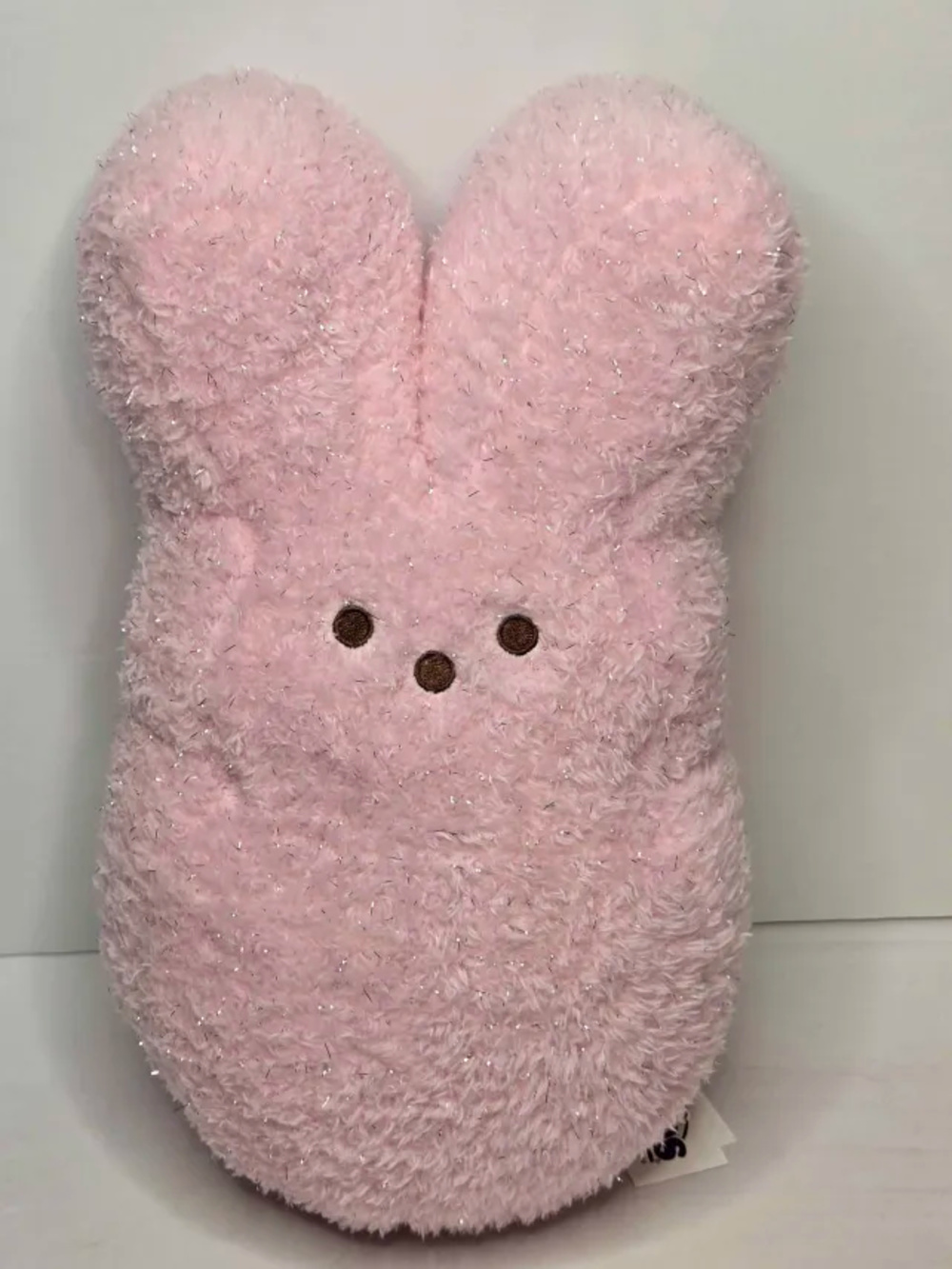 Pink Peep Bunny Plush Pillow Decorative Stuffed Animal